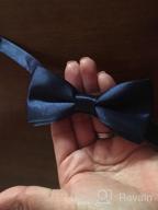 img 1 attached to 👔 Adjustable Solid Color Boys' Holiday Accessories and Bow Ties by EachWell review by Bam Reeder