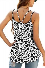 img 2 attached to Chic & Sexy: LAOLASI Women'S V-Neck Flowy Tank Tops For Summer