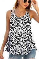 chic & sexy: laolasi women's v-neck flowy tank tops for summer логотип