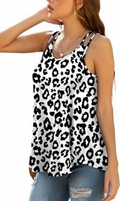 img 1 attached to Chic & Sexy: LAOLASI Women'S V-Neck Flowy Tank Tops For Summer