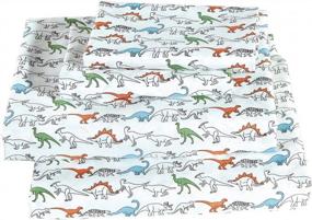 img 2 attached to Linen Plus Sheet Dinosaurs Orange