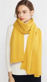 img 3 attached to Winter Warmth: Chunky Scarfs Shawls Pashminas for Women - Essential Accessories by Scarves & Wraps