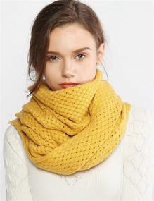 img 1 attached to Winter Warmth: Chunky Scarfs Shawls Pashminas for Women - Essential Accessories by Scarves & Wraps