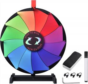 img 4 attached to Wow Your Audience With WinSpin'S 18" Tabletop Color Prize Wheel - Editable And Perfect For Trade Shows And Carnival Games!