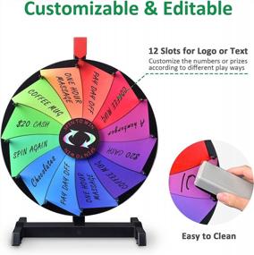 img 2 attached to Wow Your Audience With WinSpin'S 18" Tabletop Color Prize Wheel - Editable And Perfect For Trade Shows And Carnival Games!
