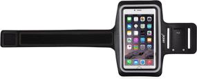 img 2 attached to 📱 iXCC Racer Series Dual Arm-Size Slots Sporty Gym Armband - Black for iPhone 6splus, 6plus,6s,6,5s, 5,5c and iPod, MP3 Player