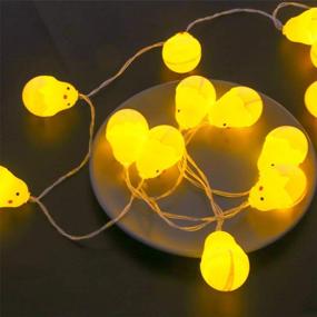 img 2 attached to CCINEE 10FT Easter Chick String Lights,20 LED Egg Fairy Light String Battery Operated Lights For Home Party Decoration