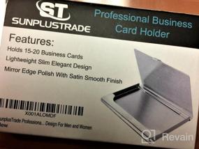 img 8 attached to Stylish And Compact Stainless Steel Business Card Holder - Holds 18 Cards In Your Pocket