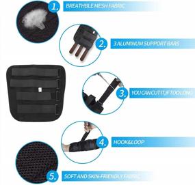 img 3 attached to Adult Kid Elbow Brace Splint Cubital Tunnel Syndrome Adjustable Elbow Support Brace Fracture Immobilizer Protector Tennis Arm Stabilizer Night Sleep Elbow Arthritis Tendonitis Pain Relief Splint Wrap