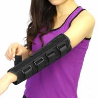 adult kid elbow brace splint cubital tunnel syndrome adjustable elbow support brace fracture immobilizer protector tennis arm stabilizer night sleep elbow arthritis tendonitis pain relief splint wrap logo