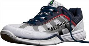 img 4 attached to Salming Viper 2.0 Indoor Shoes Handball Shoes White/Blue/Red