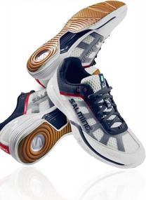 img 3 attached to Salming Viper 2.0 Indoor Shoes Handball Shoes White/Blue/Red