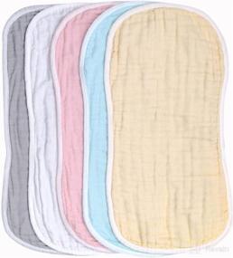 img 4 attached to Muslin Cloths Organic Cotton Colors