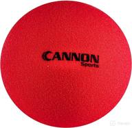 🔴 cannon sports red uncoated foam ball - 8.5" length/height/width logo