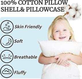 img 2 attached to Toddler Pillowcase Baby Hypoallergenic Pillows