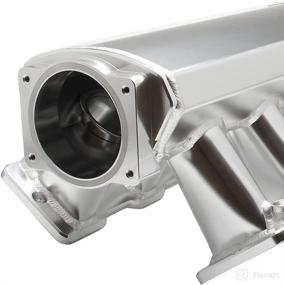 img 3 attached to High-Performance Racing Intake Manifold with Fuel Rail - 102mm Throttle Body and Sheet Metal Fabrication - EFI - 15° Throttle Opening - Compatible with Chevrolet Chevy GMC Pontiac LS LS1 LS2 LS6 Silver