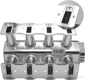 img 2 attached to High-Performance Racing Intake Manifold with Fuel Rail - 102mm Throttle Body and Sheet Metal Fabrication - EFI - 15° Throttle Opening - Compatible with Chevrolet Chevy GMC Pontiac LS LS1 LS2 LS6 Silver