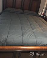 img 1 attached to EDILLY Queen Size Luxury Down Alternative Quilted Comforter - Year-Round Duvet Insert With 4 Corner Tabs For Stand-Alone Use, 88''X88'' In Dark Grey review by Piyush Ventura