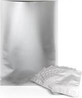 пакеты из алюминиевой фольги 7x10 дюймов, 100 шт., пакеты из майларовой фольги средней термосвариваемости для длительного хранения (7,4 мил, серебристый) логотип