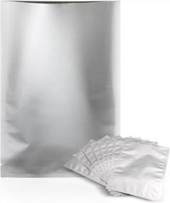 img 4 attached to 100 Pack 7X10 Inch Mylar Aluminum Foil Bags - Medium Heat Sealing Cooking Food Pouches For Long Term Storage (7.4 Mil, Silver)