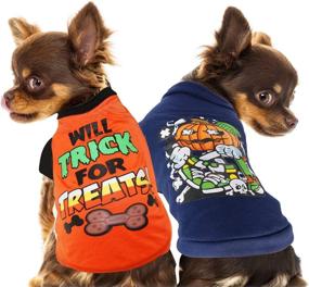 img 3 attached to 🎃 YUEPET 2 Pack Halloween Dog Shirts: Adorable Pet Costumes for Small Dogs and Cats