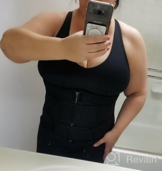 img 1 attached to Women'S Plus Size Waist Trainer For Workout Sport, Sweat Cincher XS-3XL review by John Clark
