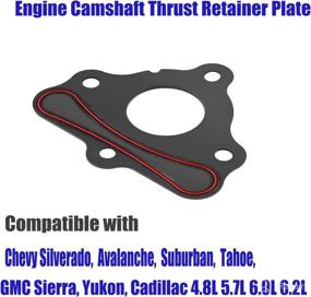 img 2 attached to 🔧 LS Cam Retainer Plate Gasket B31822 Engine Seal Camshaft Gasket - Best Compatibility with Buick Cadillac Pontiac GMC LS Engines (1999-2010) - Top Quality LS1 LS2 LS3 LSX LQ4 LQ9 LT1 LT4 551219 12589016