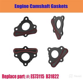 img 3 attached to 🔧 LS Cam Retainer Plate Gasket B31822 Engine Seal Camshaft Gasket - Best Compatibility with Buick Cadillac Pontiac GMC LS Engines (1999-2010) - Top Quality LS1 LS2 LS3 LSX LQ4 LQ9 LT1 LT4 551219 12589016