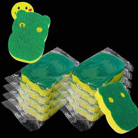 img 4 attached to Sponge Individually Wrapped Sponges Hippo 30Pcs