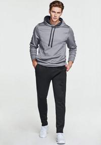 img 2 attached to Men'S Fleece Pullover Hoodies By TSLA: Thermal Warm Winter Sports Running Workout Hoodie