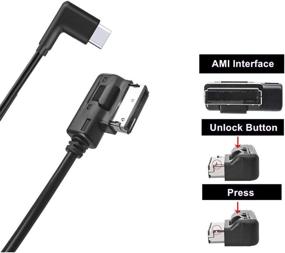 img 2 attached to 🎧 Type C AUX Adapter, 2 in 1 Music Interface for A3 A4 (MMI 3G+ System) - Android Galaxy Note Google Pixel Compatible