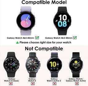 img 3 attached to KIMILAR 5+5 Pack Anti-Fog Tempered Glass And Hard PC Protective Bumper Case Screen Protector For Samsung Galaxy Watch 5 40Mm/Galaxy Watch 4 40Mm