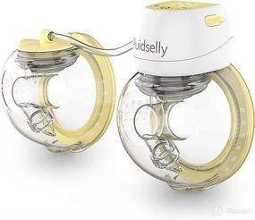 img 4 attached to 🤱 Puidselly Hands-Free Electric Double Breast Pump - Wearable and Rechargeable Milk Pump with LCD Display, Silent Operation and Adjustable Flange Size (27/24/21mm)