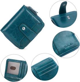 img 1 attached to 👜 BOSTANTEN Leather Wallets: Elegant Peacock Style Women's Handbags & Wallets