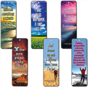 img 3 attached to Motivational Success Quotes Bookmarks (60-Pack) - Encouraging Never Give Up Cards - Positive Wisdom Sayings For Men, Women, Teens, And Kids - Inspirational Gifts For Entrepreneurs And Office Workers