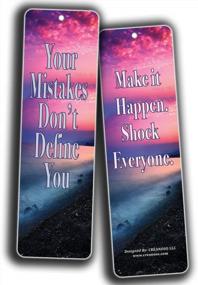 img 1 attached to Motivational Success Quotes Bookmarks (60-Pack) - Encouraging Never Give Up Cards - Positive Wisdom Sayings For Men, Women, Teens, And Kids - Inspirational Gifts For Entrepreneurs And Office Workers