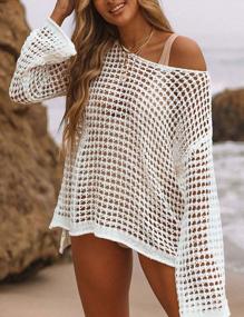 img 2 attached to Sexy Knit Swim Cover Up For Women - Bsubseach Hollow Out Crochet Cover Up For Summer Outfits