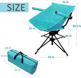 img 3 attached to Comfortable Folding Camping Chair With Padded Seat & Armrest - Perfect For Hunting, Fishing & Outdoor Sports!