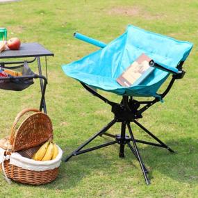 img 2 attached to Comfortable Folding Camping Chair With Padded Seat & Armrest - Perfect For Hunting, Fishing & Outdoor Sports!