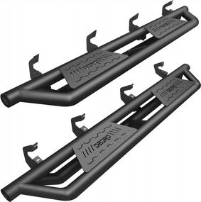 img 4 attached to Upgrade Your Truck With OEDRO Running Boards For Chevy/GMC 1500/2500HD/3500HD Crew Cab - Textured Black, Side Step Rails Nerf Bars - 2019-2023 Models