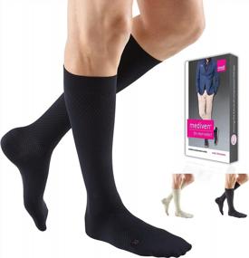 img 4 attached to Mediven Men Select 1520 MmHg Calf High Compression Stockings Closed Toe