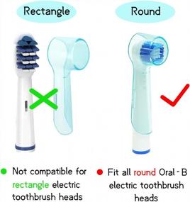 img 2 attached to 6-Piece Blue Electric Toothbrush Cover Set For Oral-B Replacement Heads - Home & Travel Brush Protection