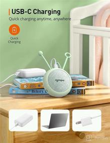 img 1 attached to 🔊 Portable Sympa White Noise Machine with Night Light for Baby - 10 Soothing Sounds, 16H Playtime, 2 Auto-Off Timers & Child Lock for Sleeping and Relaxing