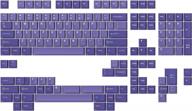 upgrade your keyboard with drop + mito gmk serenity custom keycap set in purple - cherry profile doubleshot abs for 60%, hhkb, 65%, 75%, tenkeyless, 100%, and 1800 layouts logo