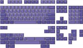 img 4 attached to Upgrade Your Keyboard With DROP + MiTo GMK Serenity Custom Keycap Set In Purple - Cherry Profile Doubleshot ABS For 60%, HHKB, 65%, 75%, Tenkeyless, 100%, And 1800 Layouts