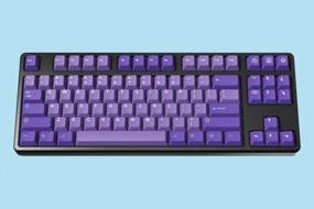 img 2 attached to Upgrade Your Keyboard With DROP + MiTo GMK Serenity Custom Keycap Set In Purple - Cherry Profile Doubleshot ABS For 60%, HHKB, 65%, 75%, Tenkeyless, 100%, And 1800 Layouts