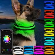 🐶 mutovlin led dog collar - bluetooth app, multi-color rgb light up collar, usb rechargeable & waterproof for night safety logo