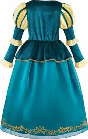 img 2 attached to Средневековый костюм принцессы приключений для маленьких девочек - премиальное качество от ReliBeauty