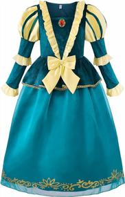 img 4 attached to Средневековый костюм принцессы приключений для маленьких девочек - премиальное качество от ReliBeauty
