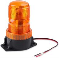 🚨 enhanced at-haihan amber emergency hazard warning beacon rooftop strobe light - 15w, waterproof, 30 leds, ideal for public utility vehicles, construction vehicles, tow trucks, and more. логотип